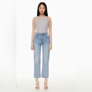Aritzia denim forum jeans - arlo high rise straight leg- size 30